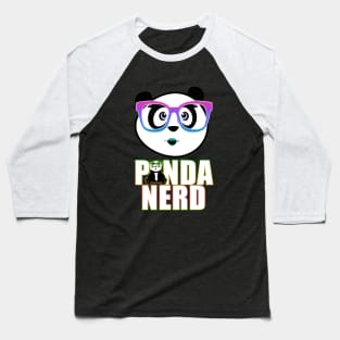 Panda Nerd - Rainbow Baseball T-Shirt